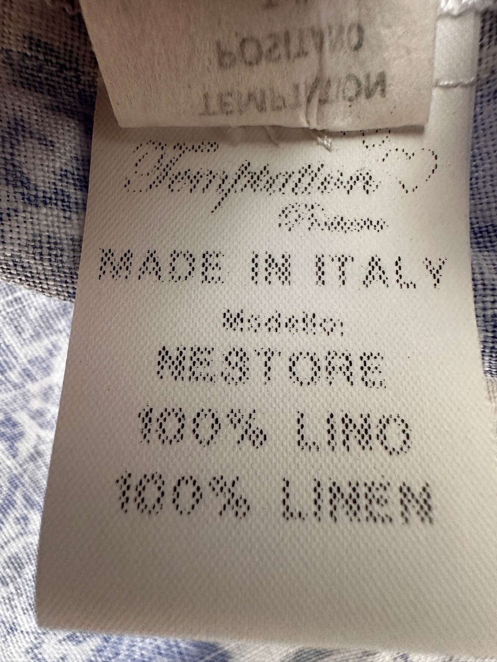 Temptation Positano Summer Blue Linen Maxi Skirt - Picture 11 of 12